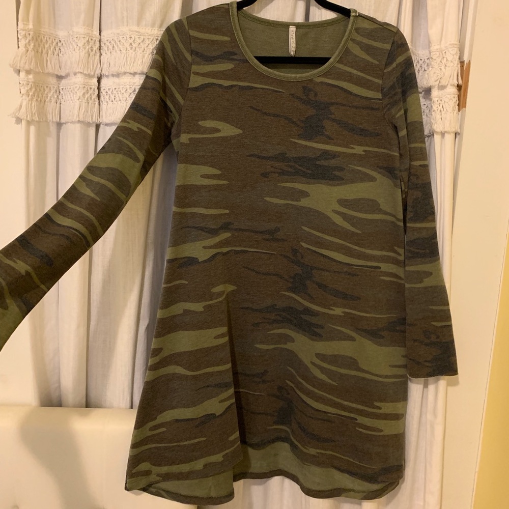 Z Supply Camo T-Shirt Dress